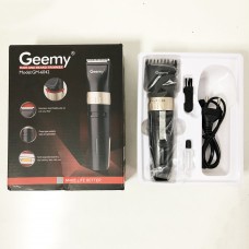Акумуляторна машинка для стрижки волосся Gemei GM-6042. Колір чорний