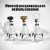 Штатив для телефону та фотоапарата Tripod 3110 PRO портативний трипод 0,35-1.02м висота. Колір: срібний - Купити