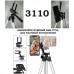 Штатив для телефону та фотоапарата Tripod 3110 PRO портативний трипод 0,35-1.02м висота. Колір: срібний - Купити