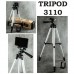 Штатив для телефону та фотоапарата Tripod 3110 PRO портативний трипод 0,35-1.02м висота. Колір: срібний - Купити