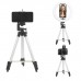 Штатив для телефону та фотоапарата Tripod 3110 PRO портативний трипод 0,35-1.02м висота. Колір: срібний - Купити