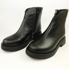 Жіночі весняні/осінні черевики із натуральної шкіри. 36 Розмір. Колір: чорний