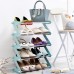 Полиця для взуття органайзер компактний стійка складана Shoe Rack YH 8802 зберігання речей та взуття 5 полиці. Колір: блакитний - Купити