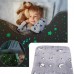 Плед, що світиться в темряві, плюшеве покривало Blanket kids Magic Star 150х100 см флісова ковдра. Колір: сірий - Купити