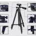 Штатив для телефону та фотоапарата Tripod 3120 PRO портативний трипод 0,35-1.02м висота. Колір: чорний - Купити