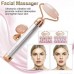 Масажер ролик електричний для особи Facial Roller Massager. Колір бежевий - Купити