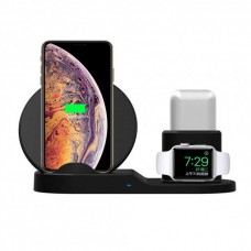 Док-станція зарядна станція Wireless fast charger 3 в 1