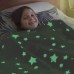 Плед, що світиться в темряві, плюшеве покривало Blanket kids Magic Star 150х100 см флісова ковдра. Колір: сірий - Купити