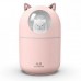 Зволожувач повітря Humidifier H2O Cat USB із котиком на 300мл. Колір: рожевий - Купити