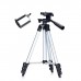 Штатив для телефону та фотоапарата Tripod 3110 PRO портативний трипод 0,35-1.02м висота. Колір: срібний - Купити