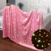 Плед, що світиться в темряві, плюшеве покривало Blanket kids Magic Star 150х100 см флісова ковдра. Колір: рожевий - Купити