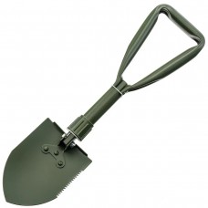 Лопата туристична багатофункціональна Shovel 009, міні лопата для кемпінгу, саперна лопата. Колір: зелений