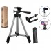 Штатив для телефону та фотоапарата Tripod 3110 PRO портативний трипод 0,35-1.02м висота. Колір: срібний - Купити