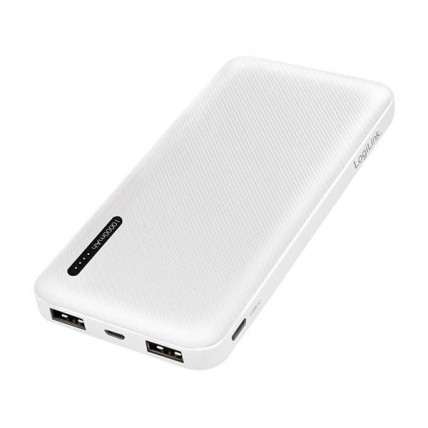 Power Bank Logilink PA0257W, Переносна зарядка для телефону, Умб зарядний power bank. Колір: білий - Купити