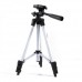 Штатив для телефону та фотоапарата Tripod 3110 PRO портативний трипод 0,35-1.02м висота. Колір: срібний - Купити