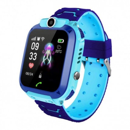 Дитячий Смарт Годинник Smart Baby Watch Q12 SIM /Bluetooth /LBS/GPS. Колір: блакитний - Купити