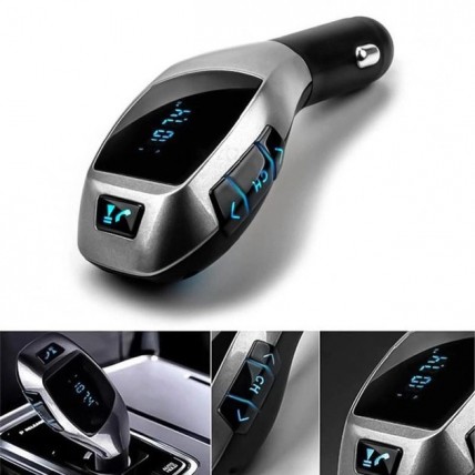 Автомобільний bluetooth fm модулятор X5 ВТ для автомагнітоли, mp3/фм трансмітер з дисплеєм - Купити