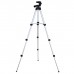 Штатив для телефону та фотоапарата Tripod 3110 PRO портативний трипод 0,35-1.02м висота. Колір: срібний - Купити