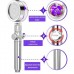 Душова турболейка високого тиску, водозберігаюча насадка для душу з вентилятором з унікальним малюнком води. Колір: фіолетовий - Купити