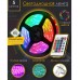 Світлодіодна стрічка SMD 5050 RGB LED 5 м IP65 з пультом та блоком живлення USB, 5м, Стрічка світлодіодна 5050 - Купити