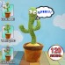 Танцюючий кактус співаючий 120 пісень з підсвічуванням Dancing Cactus TikTok іграшка Повторюшка кактус - Купити