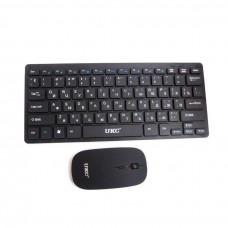 Бездротова клавіатура + мишка оптична UKC WI 1214, бюджетна клавіатура для ігор компютера та ноутбука