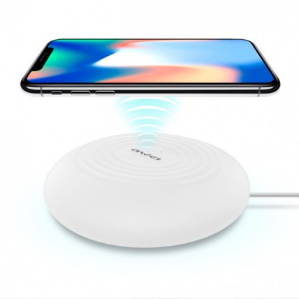 Бездротова зарядка з підсвічуванням 7 кольорів 10W 7 COLOR Awei W7 + WIRELESS CHARGE - Купити