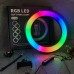 Кільцева світлодіодна лампа RGB LED RING MJ26 26 см із тримачем для телефону - Купити