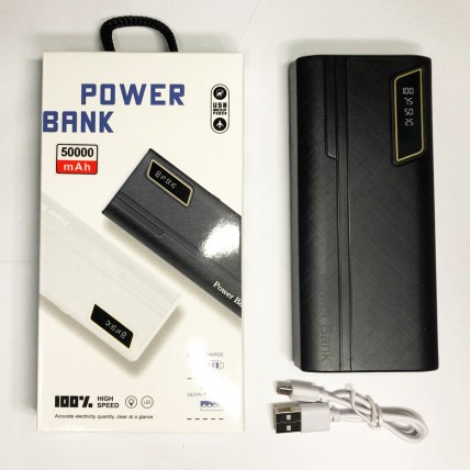 Мобільний заряд Mobile Power Bank 50000 mAh. Колір: чорний - Купити