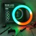 Кільцева світлодіодна лампа RGB LED RING MJ26 26 см із тримачем для телефону - Купити