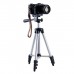 Штатив для телефону та фотоапарата Tripod 3110 PRO портативний трипод 0,35-1.02м висота. Колір: срібний - Купити