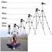 Штатив для телефону та фотоапарата Tripod 3110 PRO портативний трипод 0,35-1.02м висота. Колір: срібний - Купити