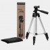 Штатив для телефону та фотоапарата Tripod 3110 PRO портативний трипод 0,35-1.02м висота. Колір: срібний - Купити