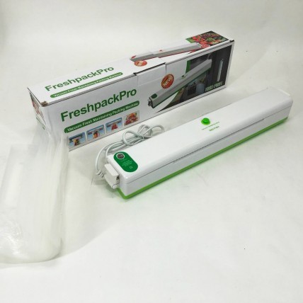 Вакууматор Freshpack Pro вакуумний пакувальник їжі, побутової. Колір зелений - Купити