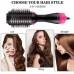 Фен Щітка гребінець 3в1 One step Hair Dryer 1000 Вт 3 режими випрямляч для укладання волосся стайлер з функцією іонізації - Купити