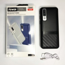 Мобільне заряджання Mobile Power Bank 20000 mAh. Колір: чорний