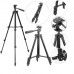 Штатив для телефону та фотоапарата Tripod 3120 PRO портативний трипод 0,35-1.02м висота. Колір: чорний - Купити