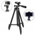 Штатив для телефону та фотоапарата Tripod 3120 PRO портативний трипод 0,35-1.02м висота. Колір: чорний - Купити